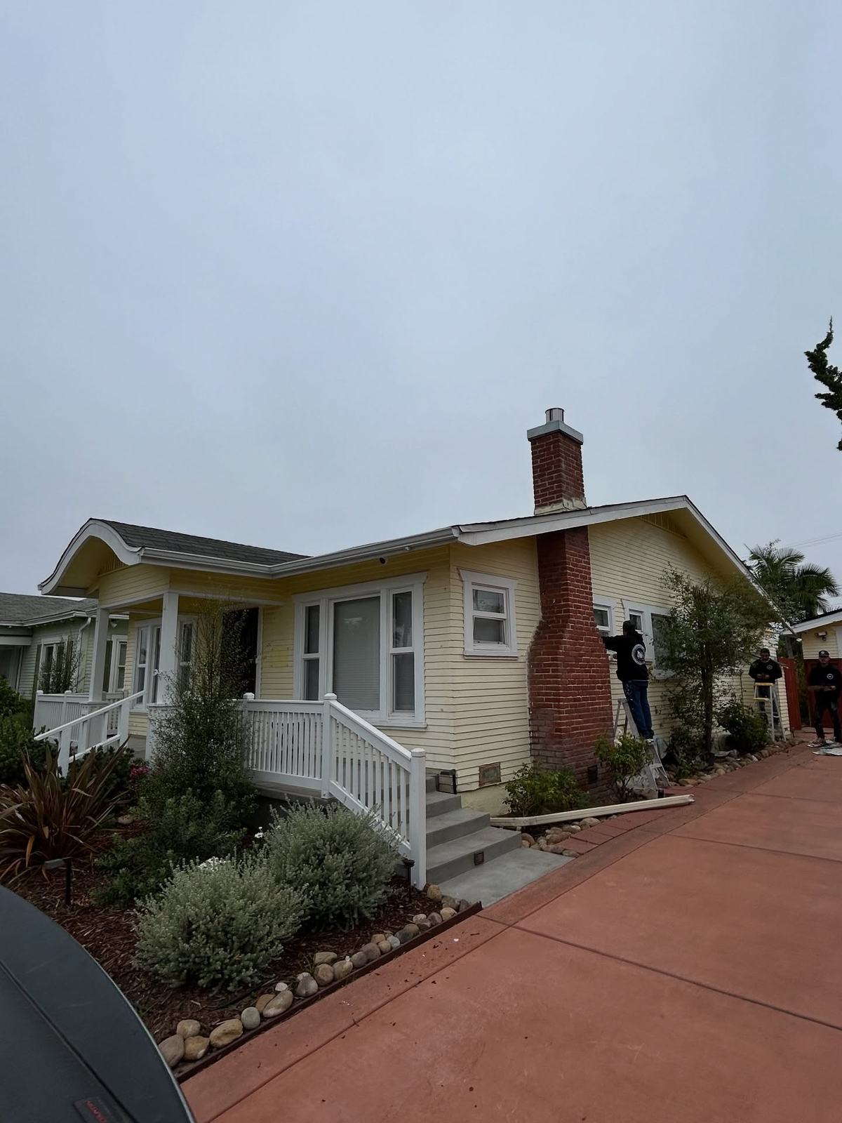 Craftsman home exterior repaint before